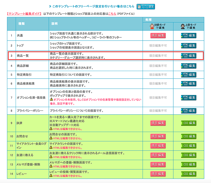 カラーミーBit管理ページ１